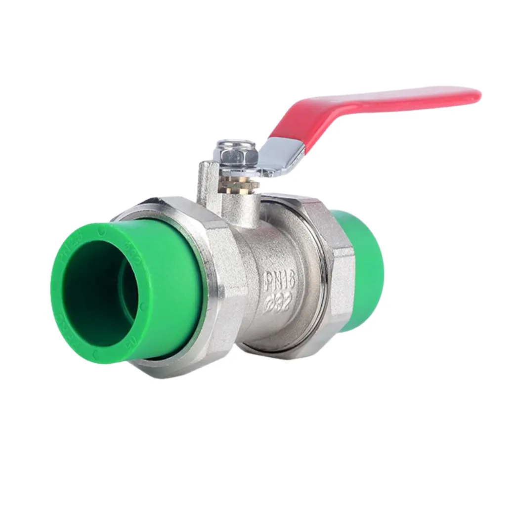 Brass Double Union Ball Valve Brass Core 2