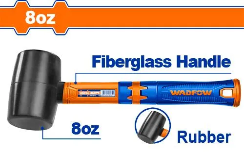 Professional Rubber Mallet with Multiple Weight Options