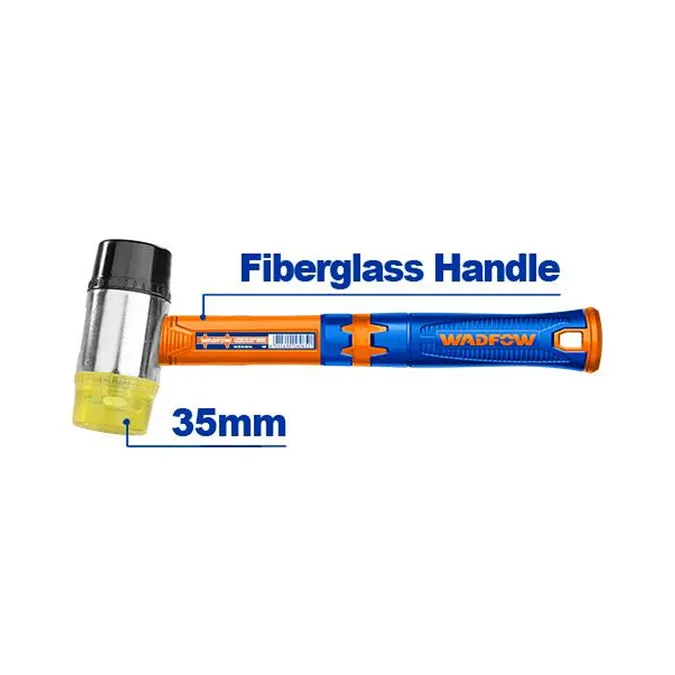 Dual-Face Rubber and Plastic Combination Hammer